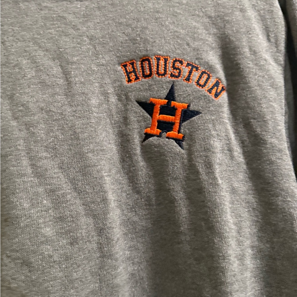 Gray Houston Star Logo Shirt